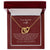 To Beautiful Wife Interlocking Hearts Necklace Minimalist Burgundy