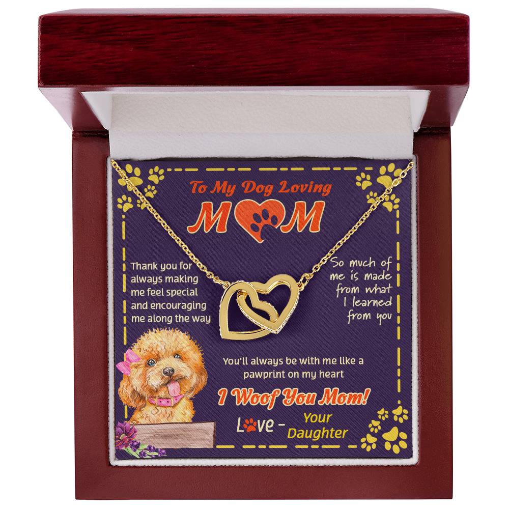 To My Mom - You'Ll Always Be With Me - Necklace Interlocking Hearts Necklace