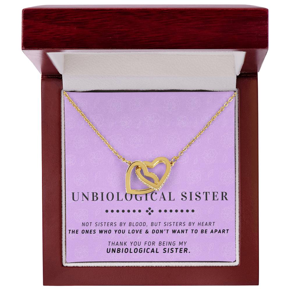 Sisters By Heart - Interlocking Heart Necklace Interlocking Hearts Necklace