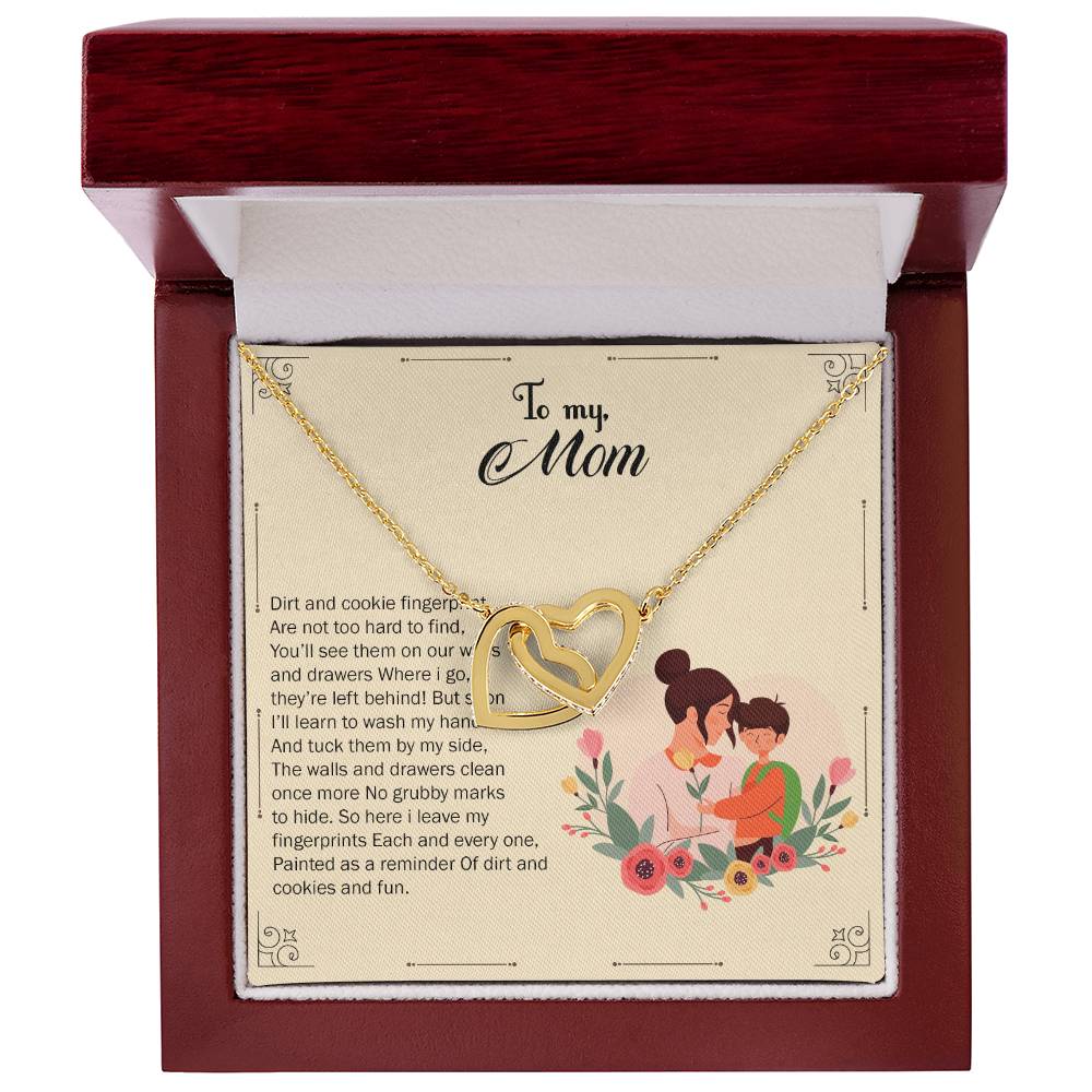 Interlocked Necklace For Kid Mom Interlocking Hearts Necklace
