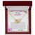To My Daughter Never Forget How Much I Love You - Love Dad Interlocking Hearts Necklace