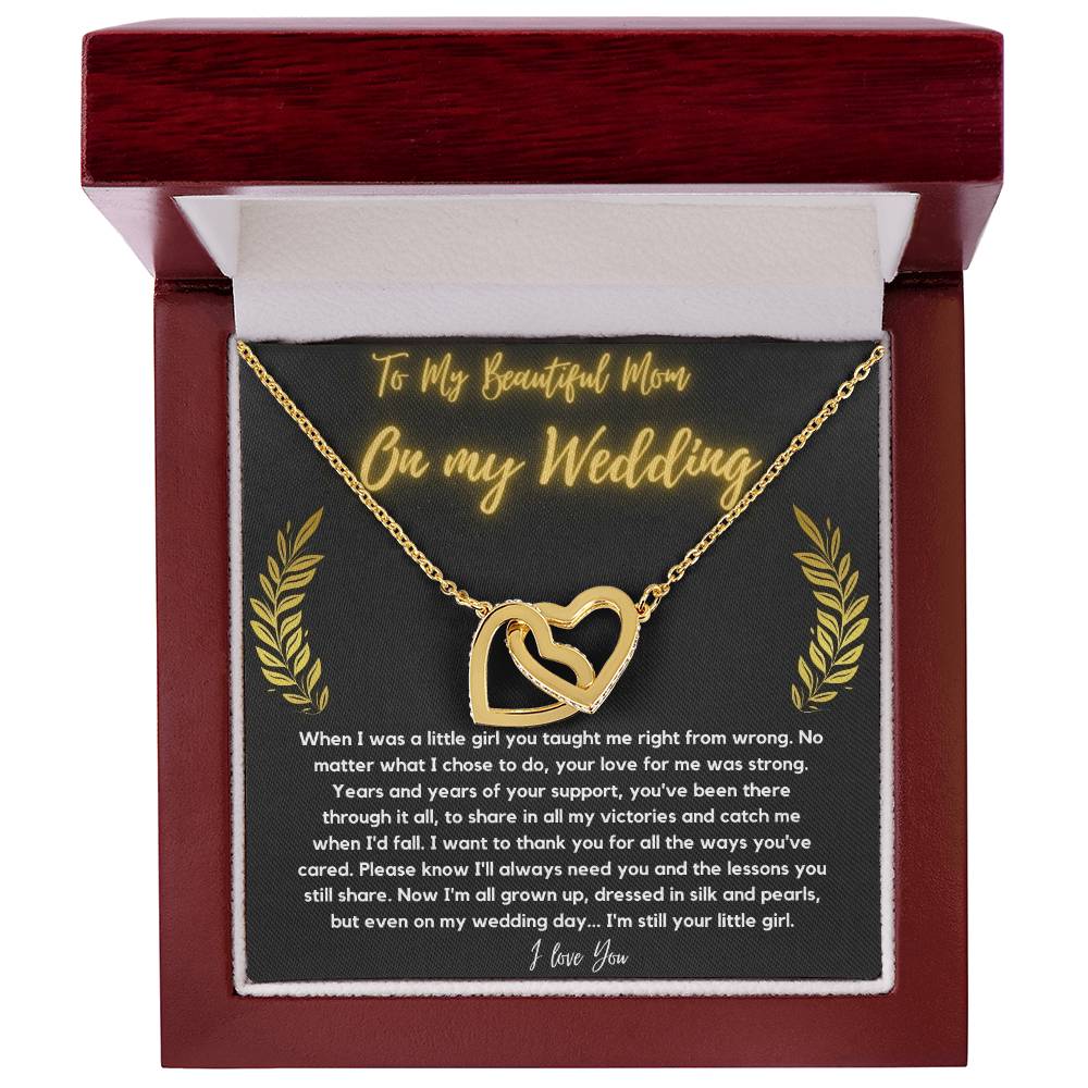 To Mom 1 Interlocking Hearts Necklace