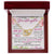 To My Granddaughter Interlocking Hearts Necklace Message Card