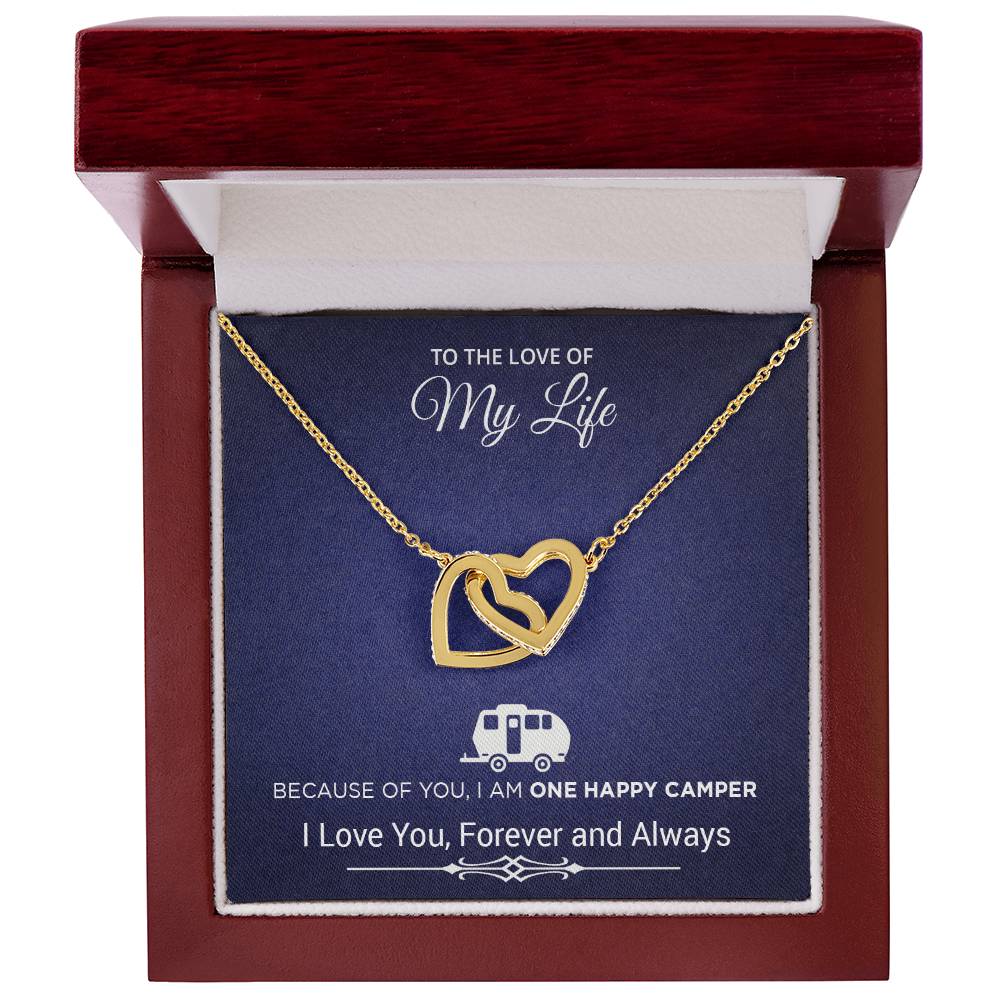 To The Love Of My Life Necklace Gift Present Soulmate Necklace Gift For My Wife Birthday Gift For My Girlfriend Thank You Love Interlocking Hearts Necklace
