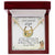 To My Gorgeous Wife Interlocking Hearts Necklace Mother'S Day Message Card