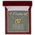 Friendship Interlocking Hearts Necklace Message Card