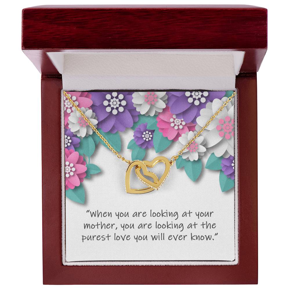 Wishing You Happy Mother'S Day - Necklace Interlocking Hearts Necklace