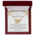 To My Daughter - Premium Interlocking Heart Cube - So2 Interlocking Hearts Necklace