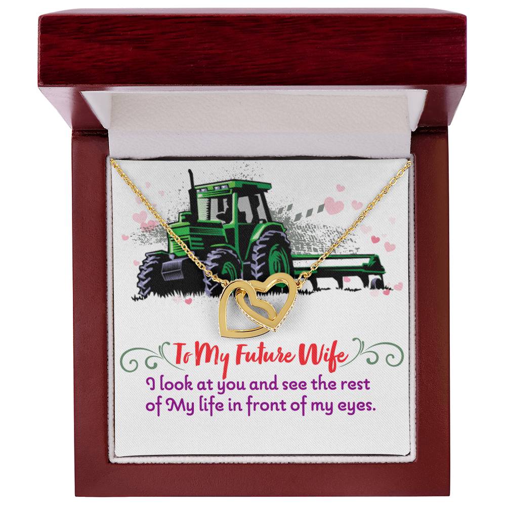 Farmer'S Future Wife - Interlocking Heart Necklace Interlocking Hearts Necklace