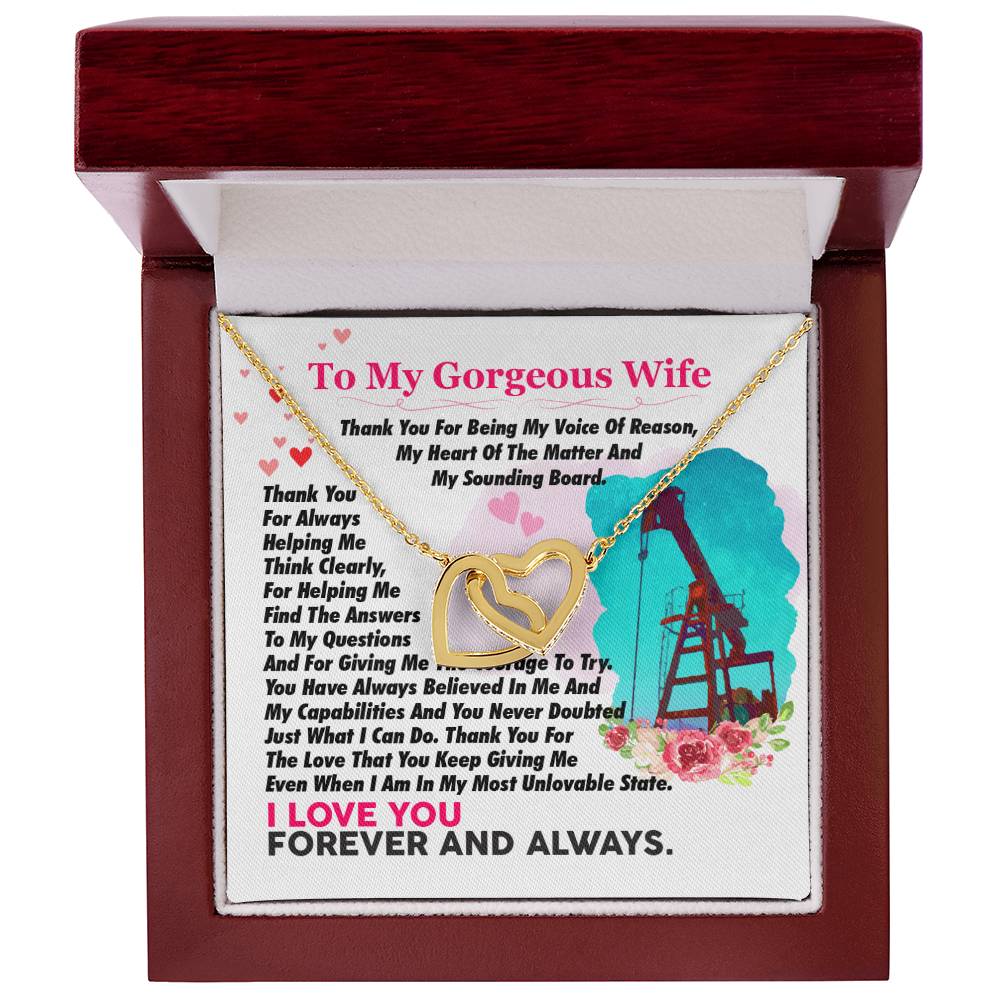 Oilfield Man'S Wife - Interlocking Heart Necklace Interlocking Hearts Necklace