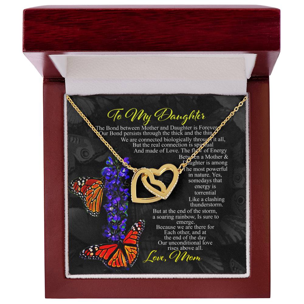 Gift For Daughter- Interlocking Heart Necklace Interlocking Hearts Necklace