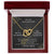 To My Daughter I Will Always Be There For You V2 Interlocking Hearts Necklace