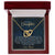 To My Daughter - Unique Heart Bonding Necklace Gift Set Interlocking Hearts Necklace