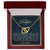 To My Daughter - Unique Heart Bonding Necklace Gift Set Interlocking Hearts Necklace