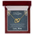 Gift For Daughter From Mother - Never Forget That I Love You - My Daughter My Love Interlocking Hearts Necklace