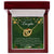 Merry Christmas To My Daughter Interlocking Hearts Necklace