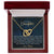 To My Daughter - Unique Heart Bonding Necklace Gift Set Interlocking Hearts Necklace