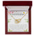 To My Beautiful Granddaughter Interlocking Hearts Necklace Message Card