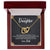 To My Daughter Gift Box Interlocking Hearts Necklace