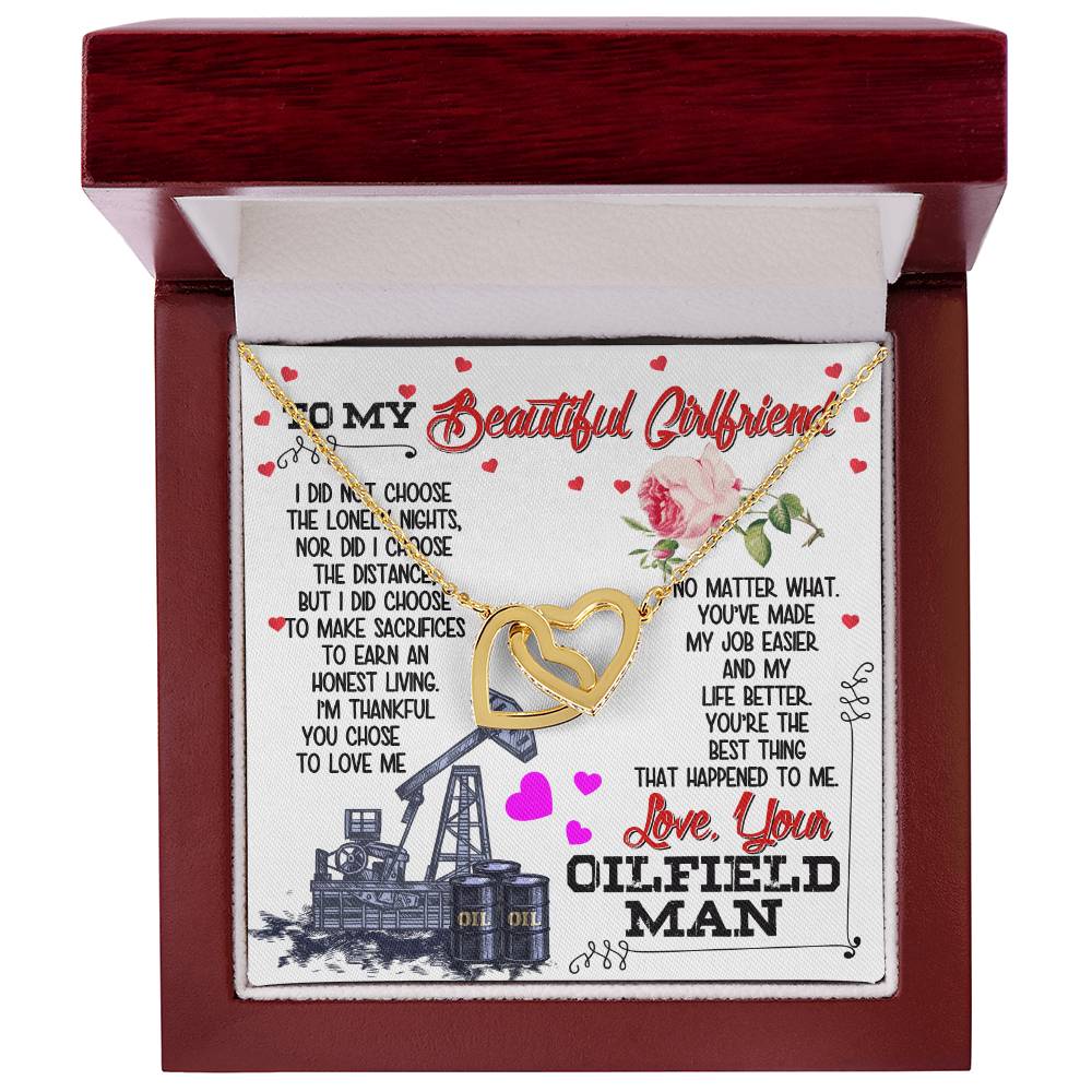 Oilfield Man'S Girlfriend - Interlocking Heart Necklace Interlocking Hearts Necklace