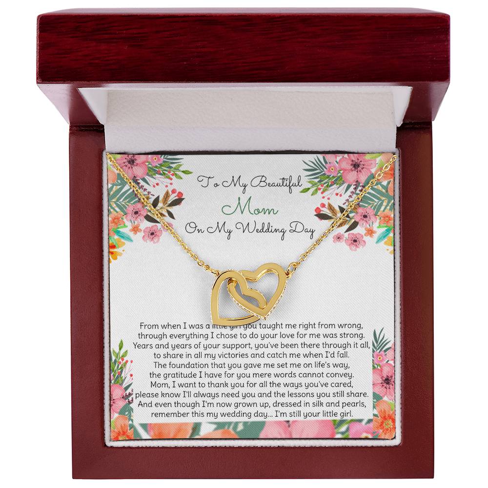 Mother Of The Bride Gift From Daughter Interlocking Hearts Necklace