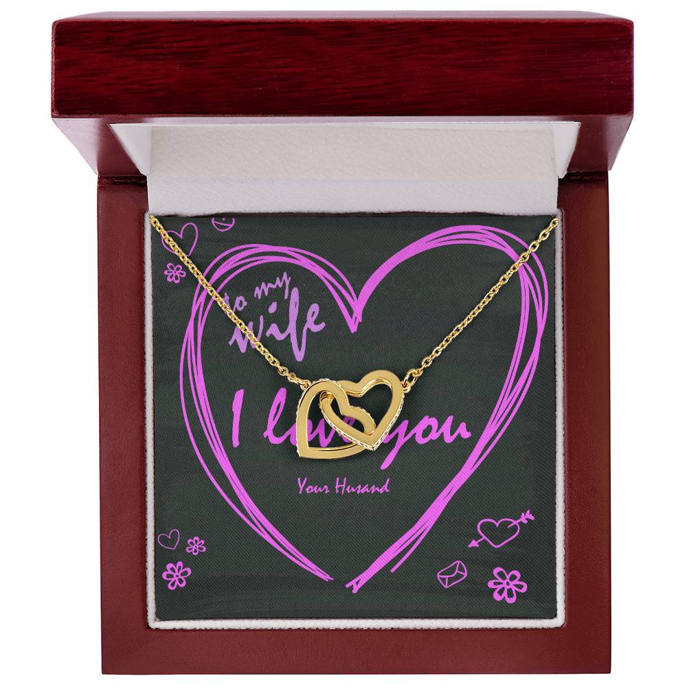 Luxury Gift For Wife 29 $ Only Interlocking Hearts Necklace