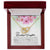 To My Granddaughter - Braver Stronger Smarter - Necklace Interlocking Hearts Necklace