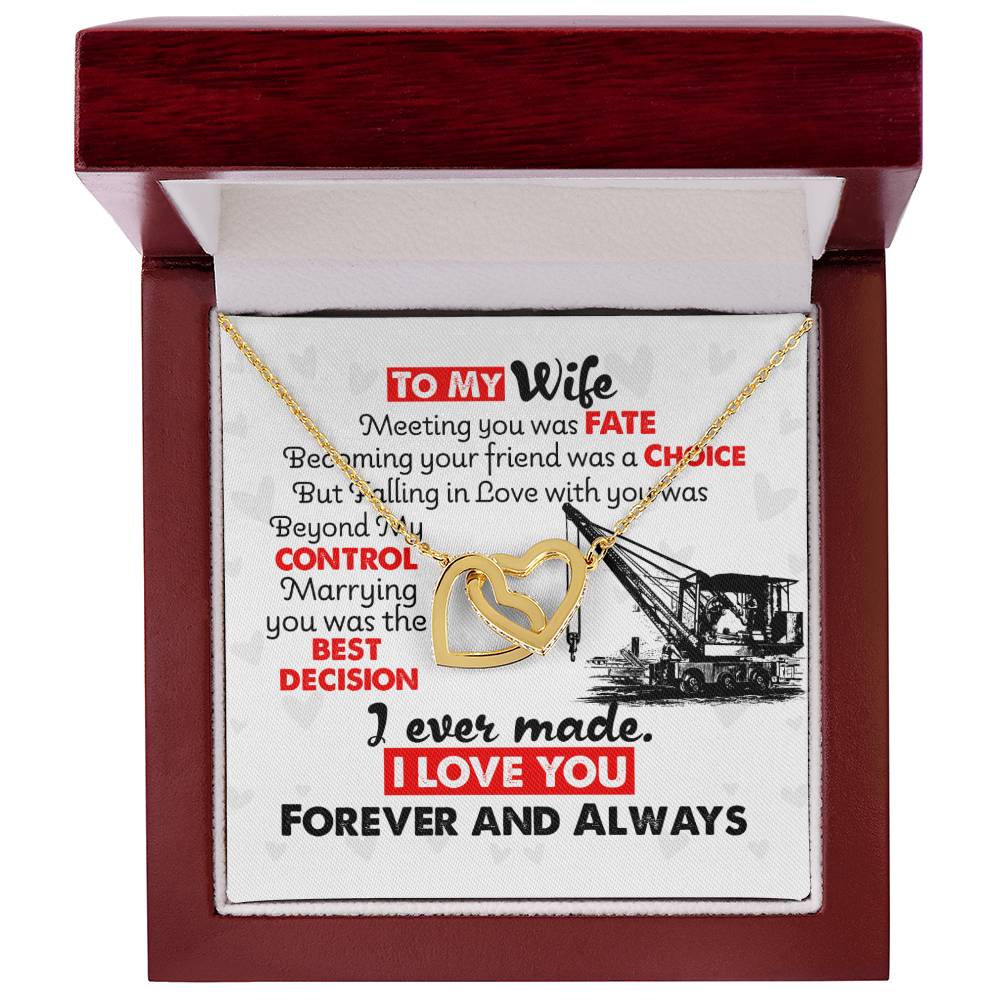Crane Operator'S Wife - Interlocking Heart Necklace Interlocking Hearts Necklace