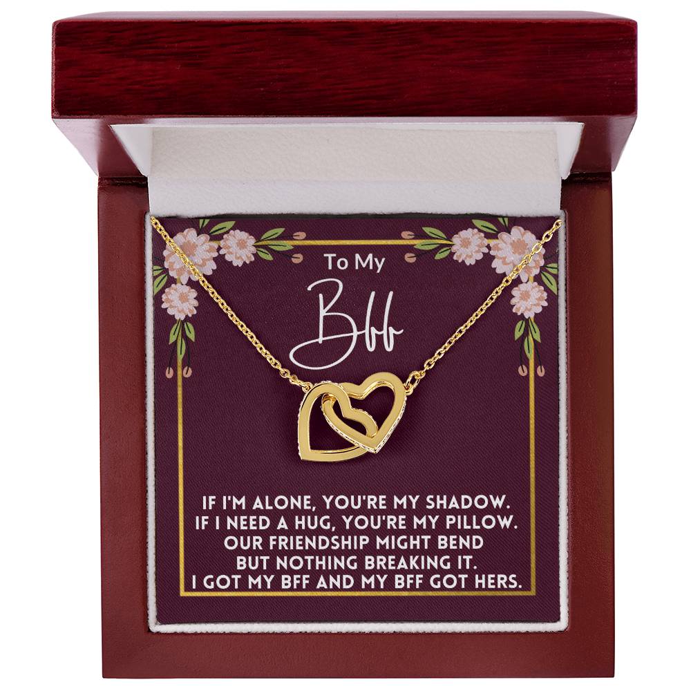 To My Bff - Nothing Breaking Our Friendship - Necklace Interlocking Hearts Necklace