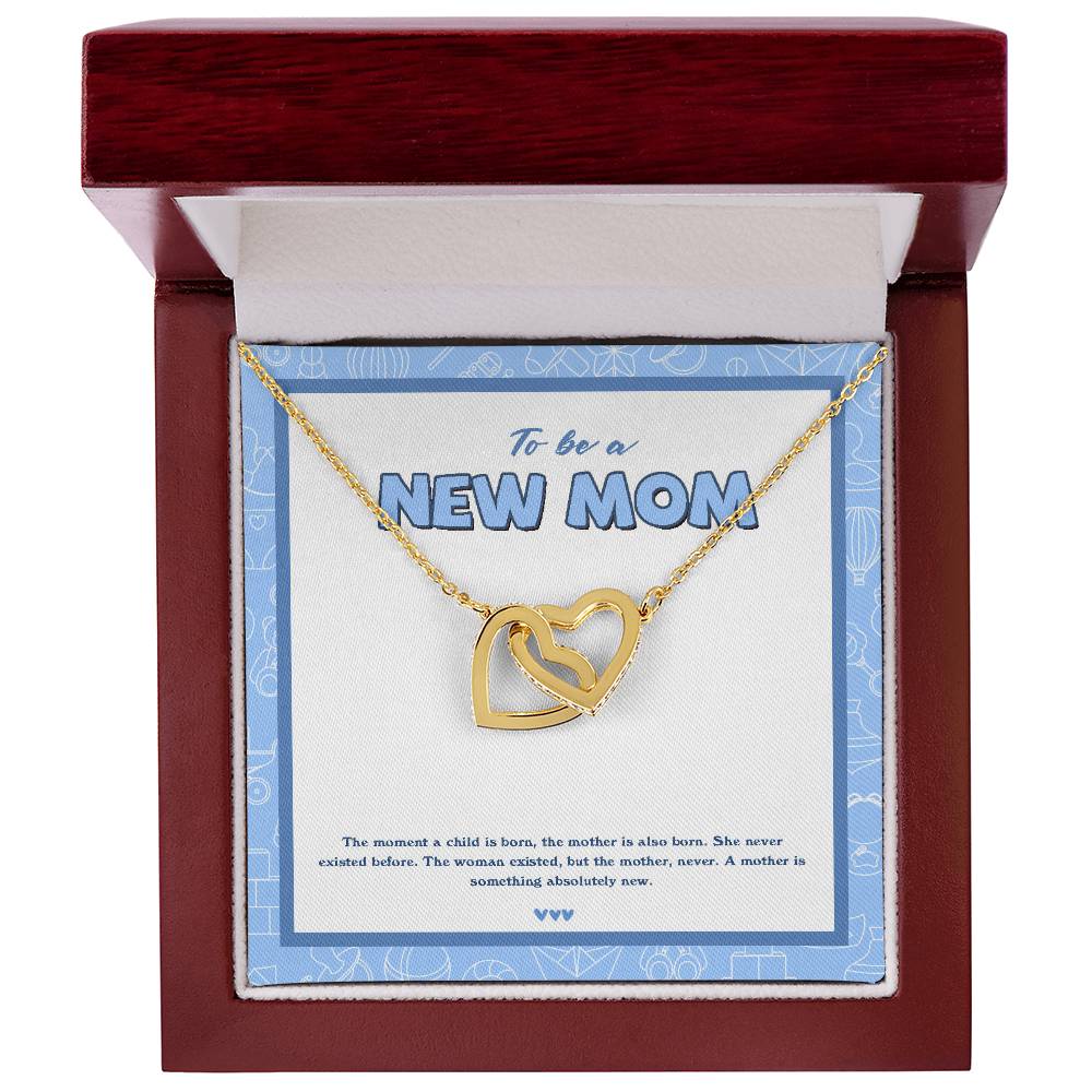New Mommy To Be Mother'S Day Mommy To Be Gift Pregnant Necklace Interlocking Hearts Necklace