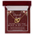 Dearest Aunt Interlocking Hearts Necklace Message Card