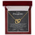 To My Daughter As You Go Out And Continue Interlocking Hearts Necklace