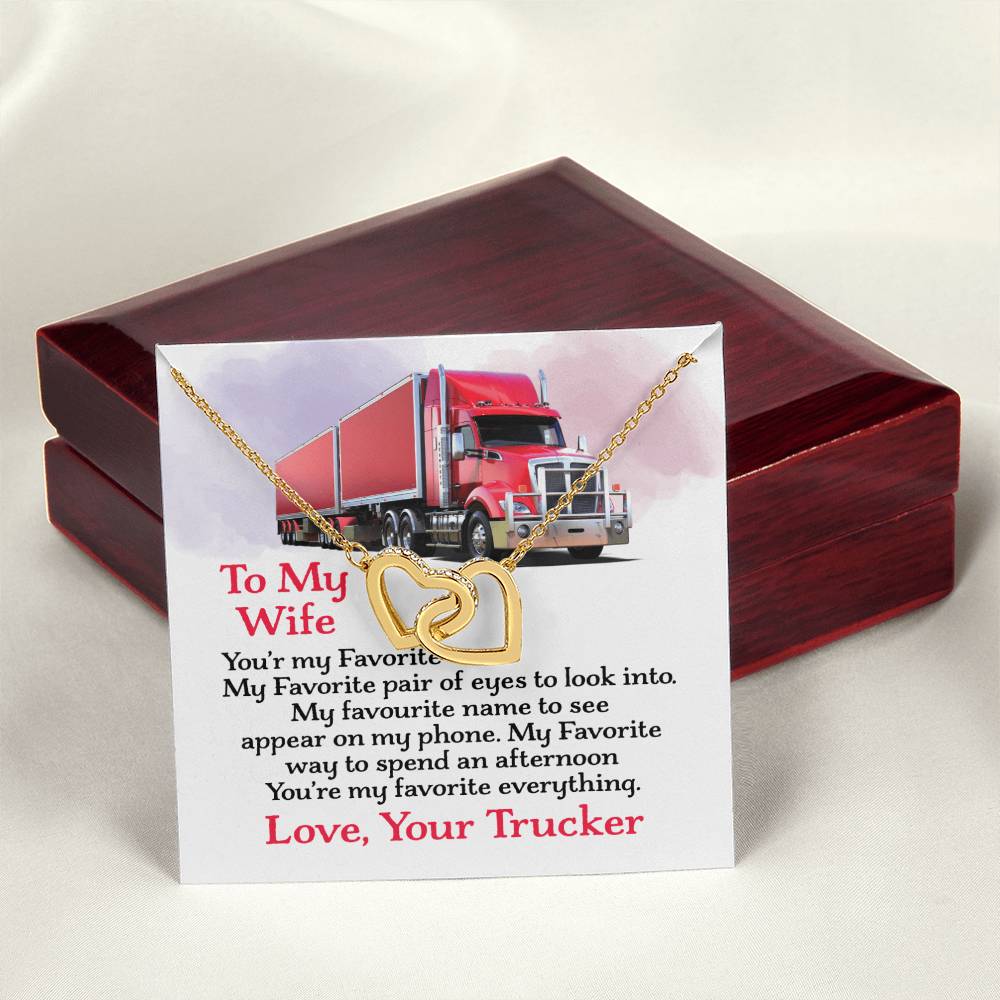 Trucker'S Wife - Interlocking Heart Necklace Interlocking Hearts Necklace