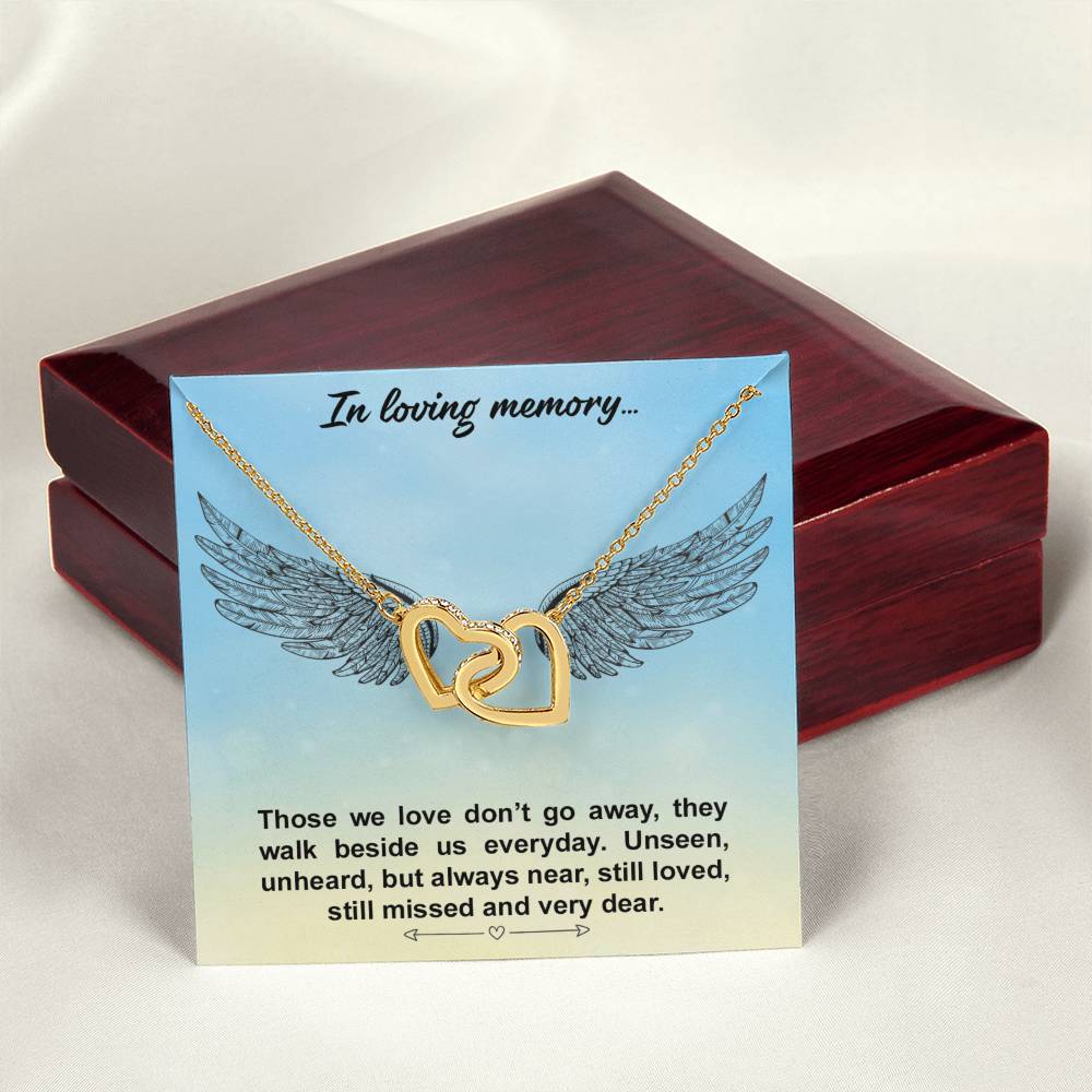 Interlocked Hearts Necklace - Loving Memories Interlocking Hearts Necklace