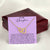 To My Daughter I Close My Eyes For A Moment - Purple Interlocking Hearts Necklace