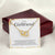 To My Girlfriend - Love Card And Necklace S005 Interlocking Hearts Necklace