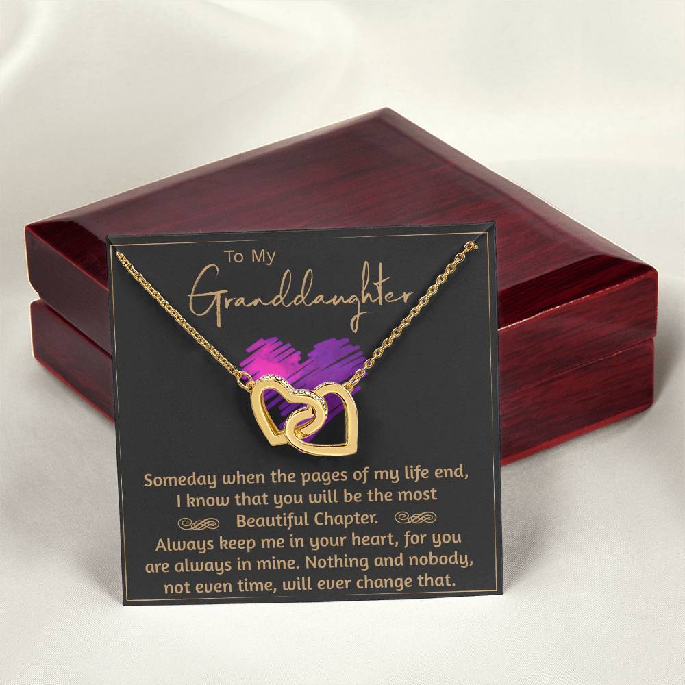 Granddaughters - Beautiful Chapter - Necklace Interlocking Hearts Necklace