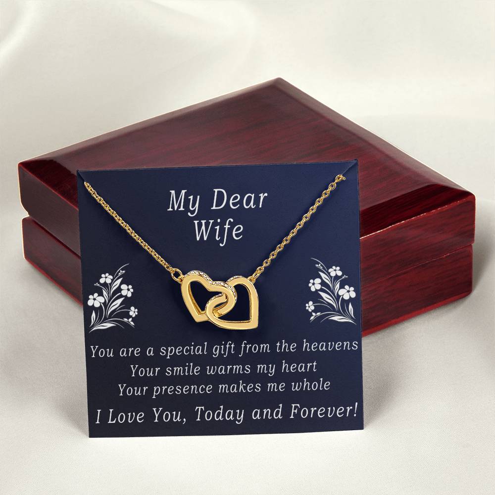 Today & Forever Necklace Interlocking Hearts Necklace