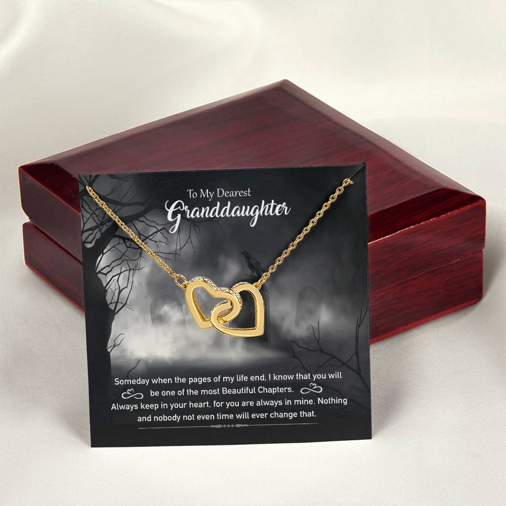 Necklace For Dearest Grand Daughter Interlocking Hearts Necklace
