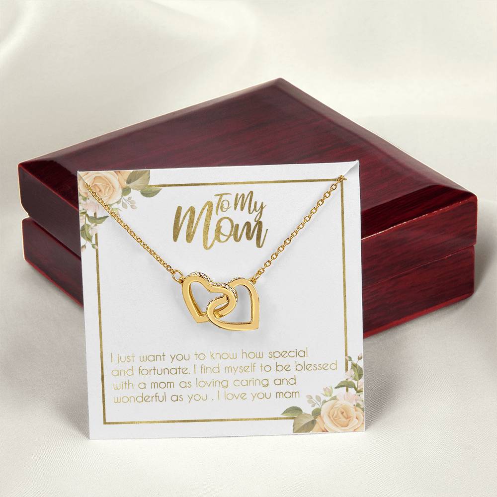 Gift For Mom - Birthday Gift For Mom Mothers Day Gift For Mom Gift For Mom Birthday Necklace For Mom Daughter To Mom Gift Interlocking Hearts Necklace