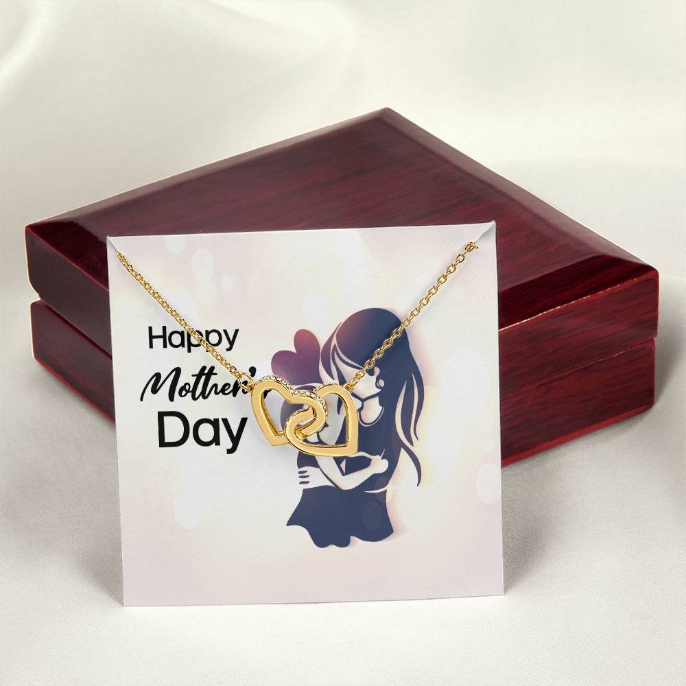 Happy Mother'S Day - Interlocking Heart Necklace Interlocking Hearts Necklace