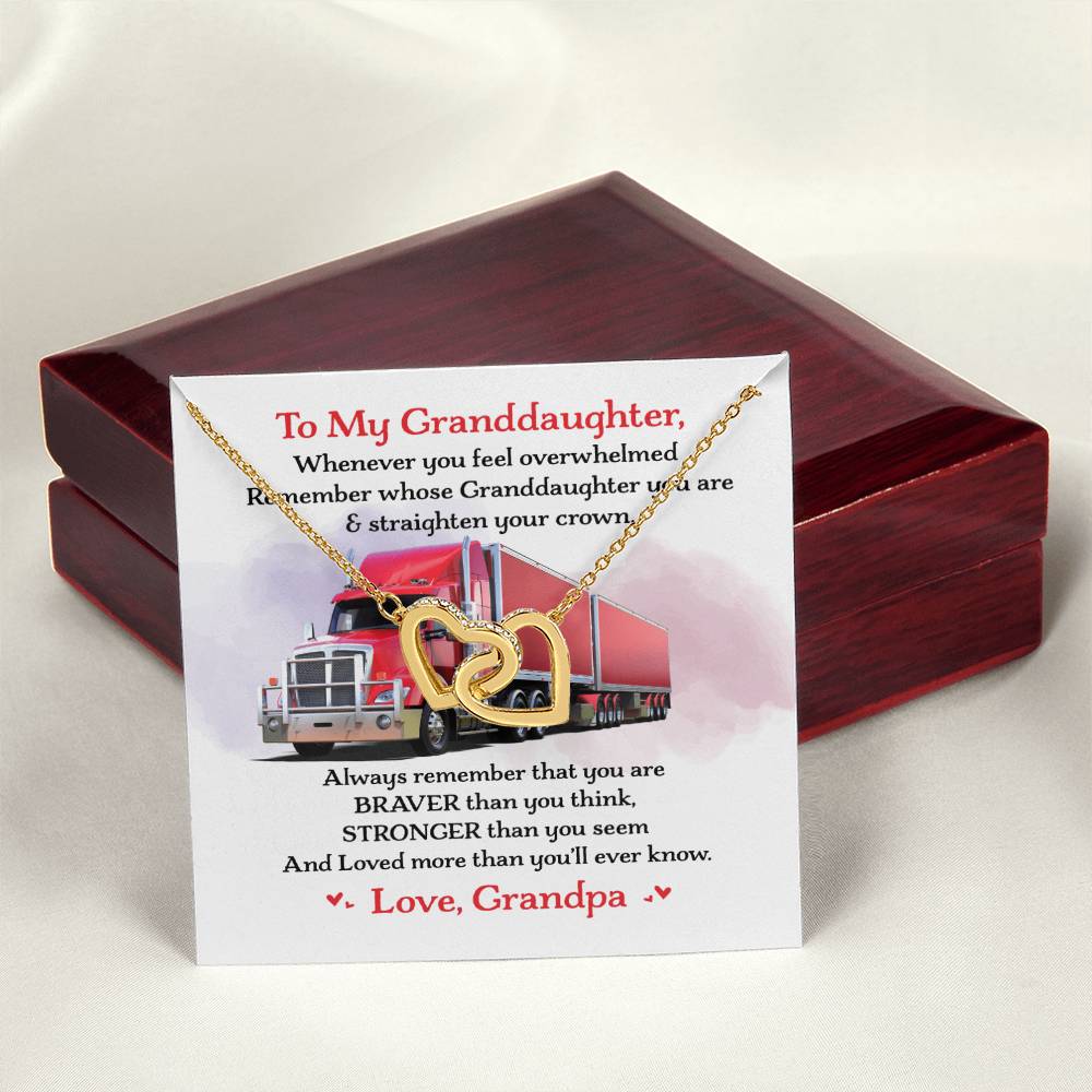 Trucker'S Granddaughter - Interlocking Heart Necklace Interlocking Hearts Necklace