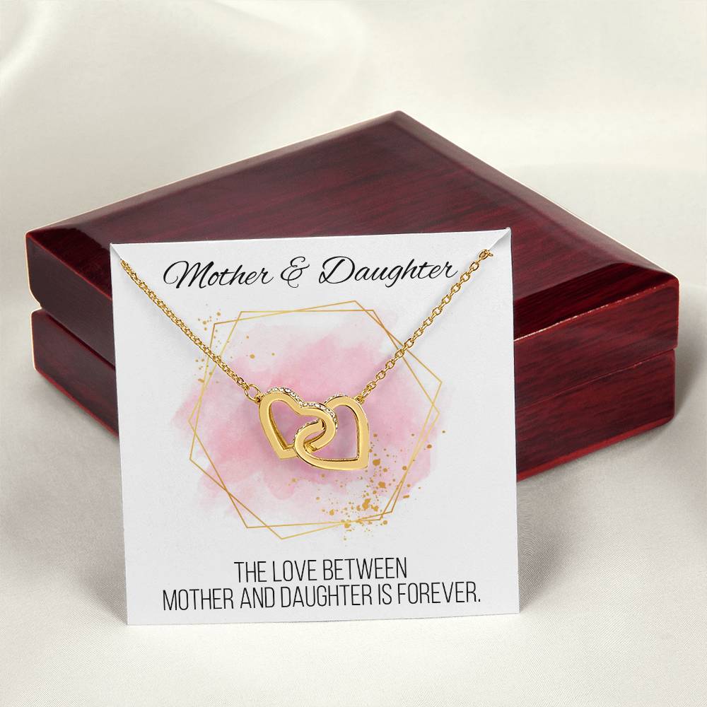 Mother And Daughter Sentimental Jewelry Necklace Gift For Mothers Day Gift For Daughter Birthday Presents For Mom Birthday Interlocking Hearts Necklace
