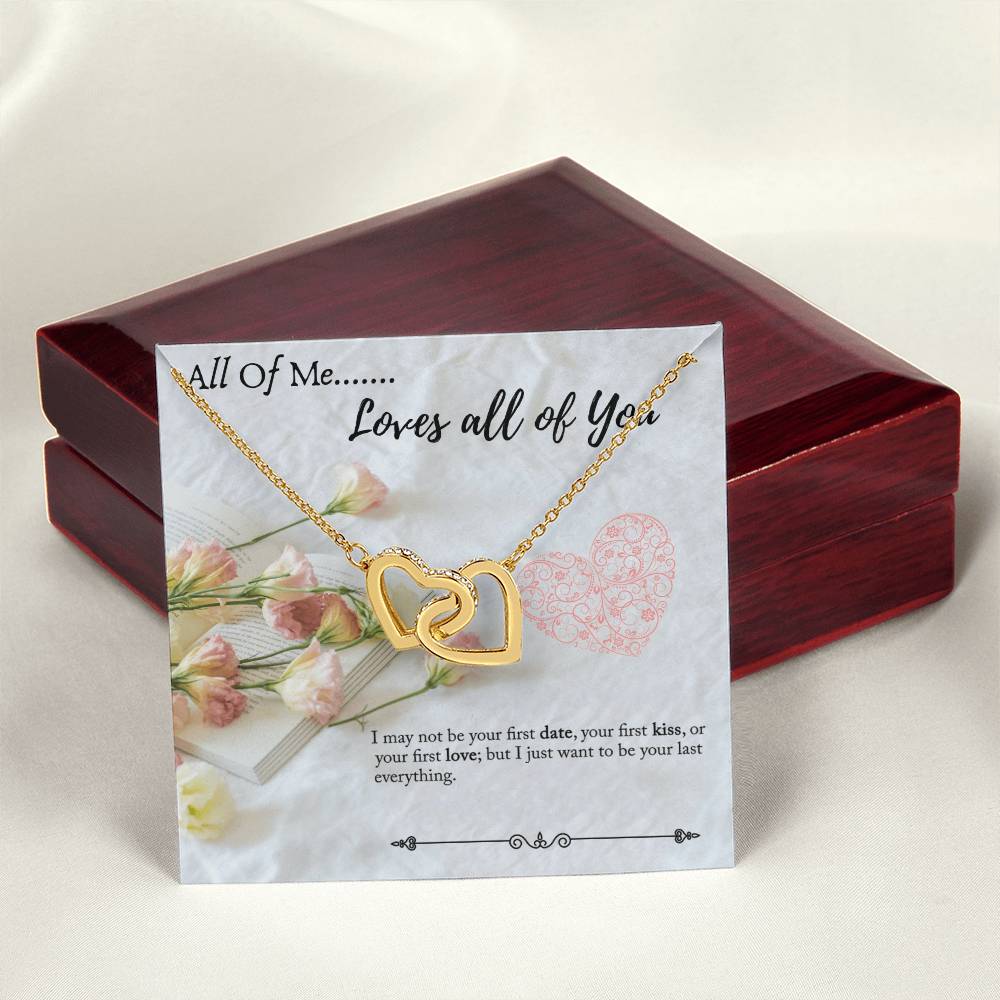 Gift For Significant Other - Gift For Wife - Gift For Girlfriend Interlocking Hearts Necklace