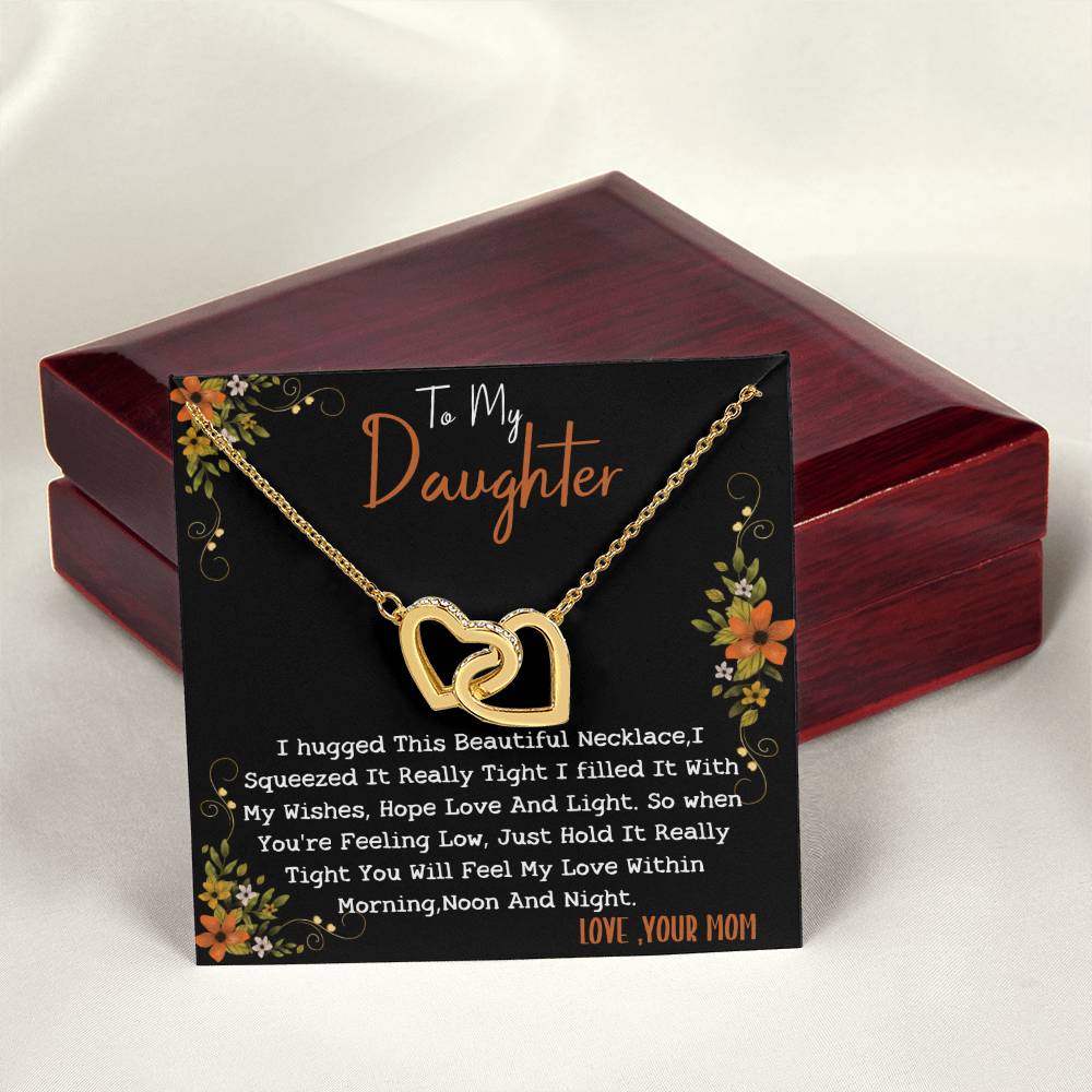 Gift For Daughter Interlocking Hearts Necklace