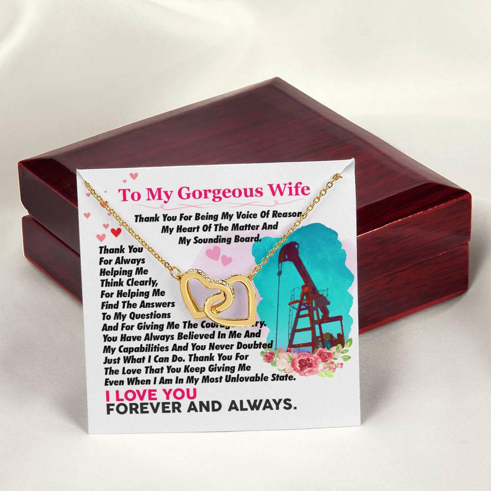 Oilfield Man'S Wife - Interlocking Heart Necklace Interlocking Hearts Necklace