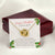Merry Christmas Interlocking Hearts Necklace Cream Holly