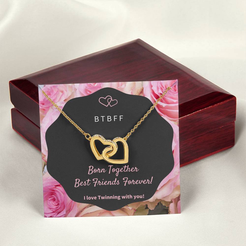 Born Together Interlocking Hearts Necklace