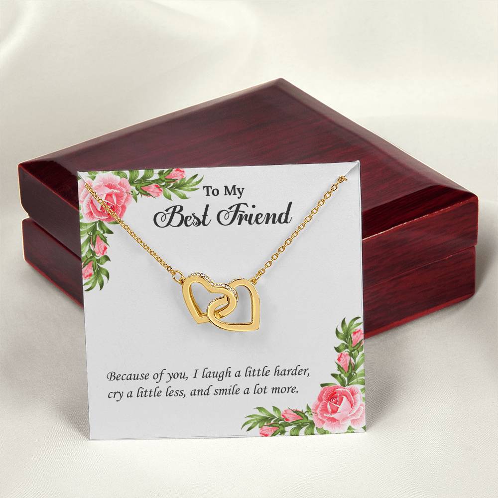 My Best Friend Unbiological Sister Necklace Soul Sister Sorority Sister Sister In Law Necklace Interlocking Hearts Necklace