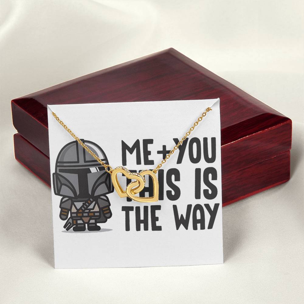 Me And You Interlocking Hearts Necklace